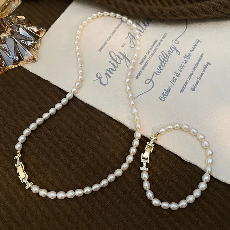 100% Natural Freshwater Pearl 14K Gold Filled Lady Necklace