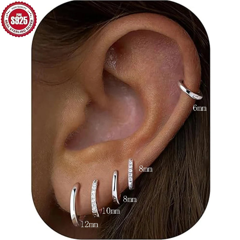 Sterling Silver Hoop Earrings