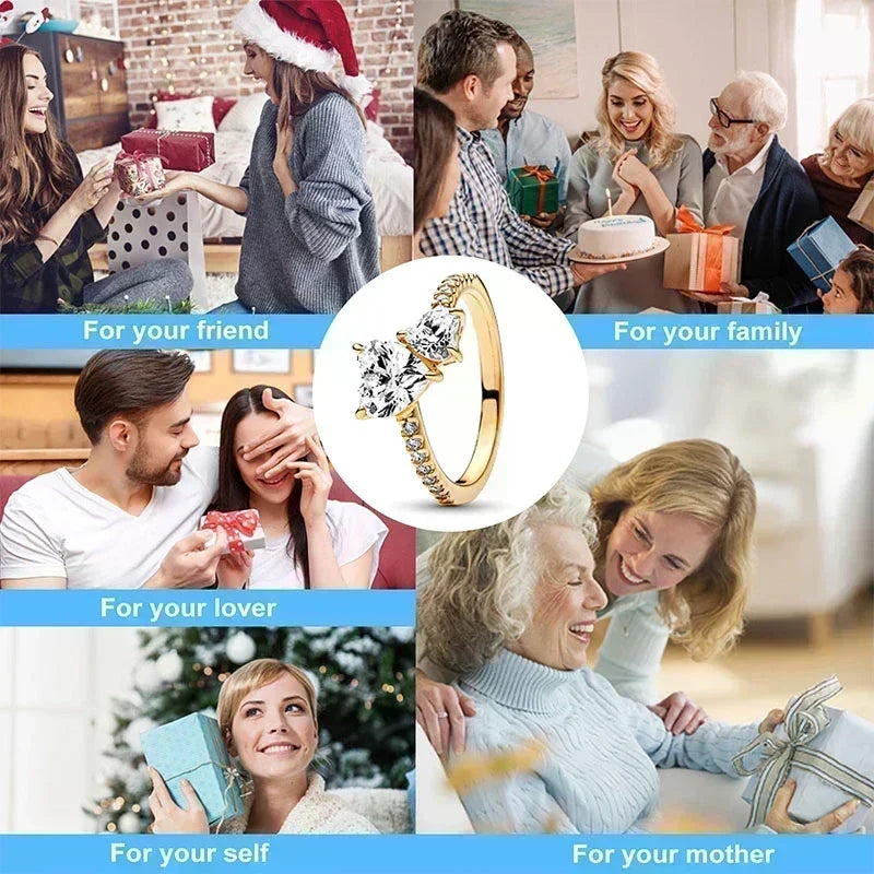 925 sterling silver exquisite gold series ring
