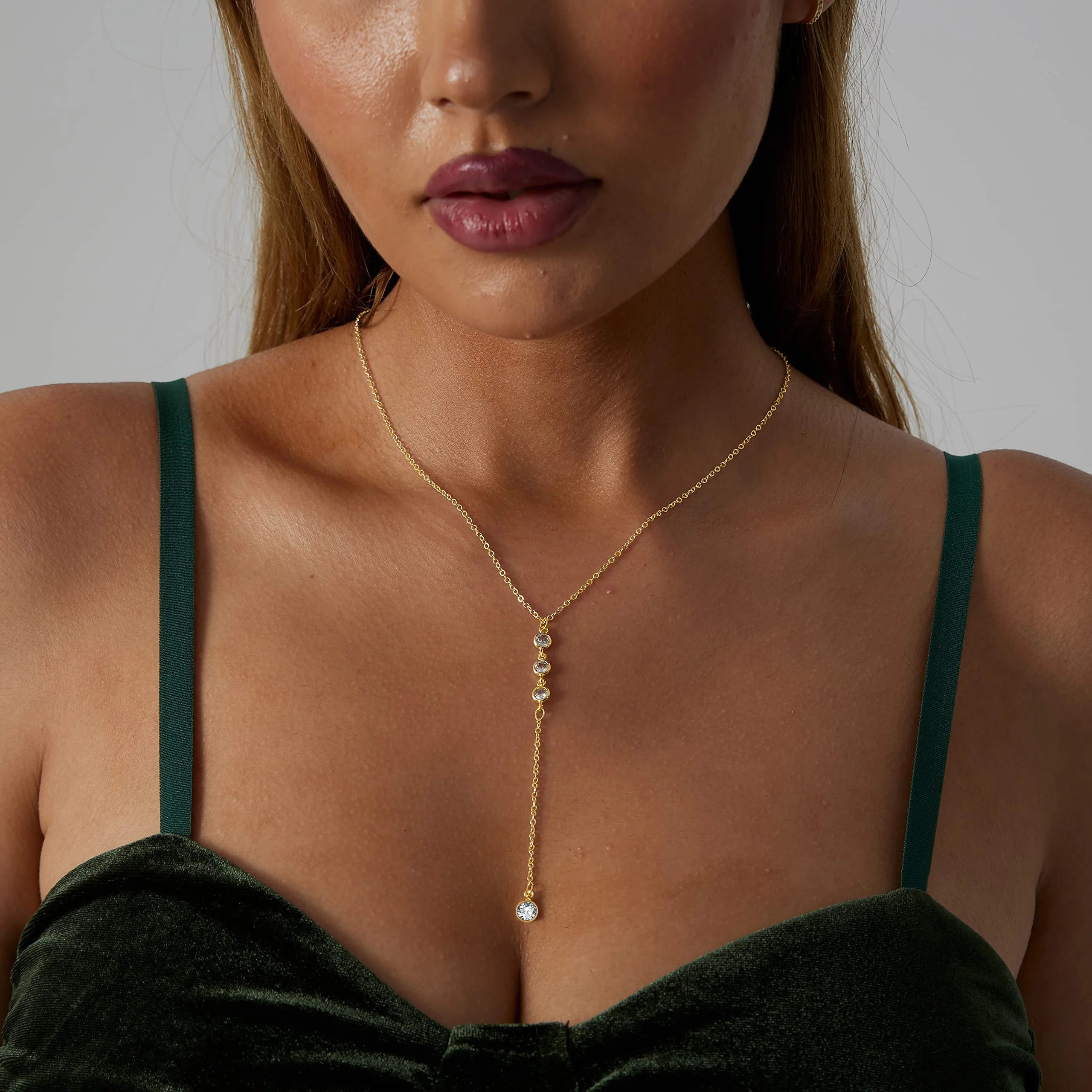 18k Gold Plated Y Lariat
