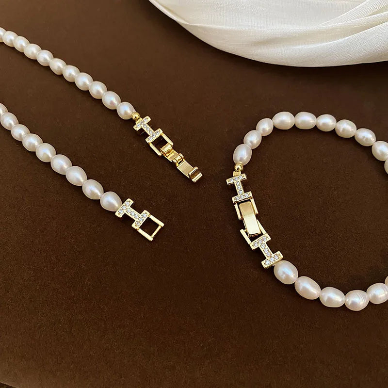 100% Natural Freshwater Pearl 14K Gold Filled Lady Necklace