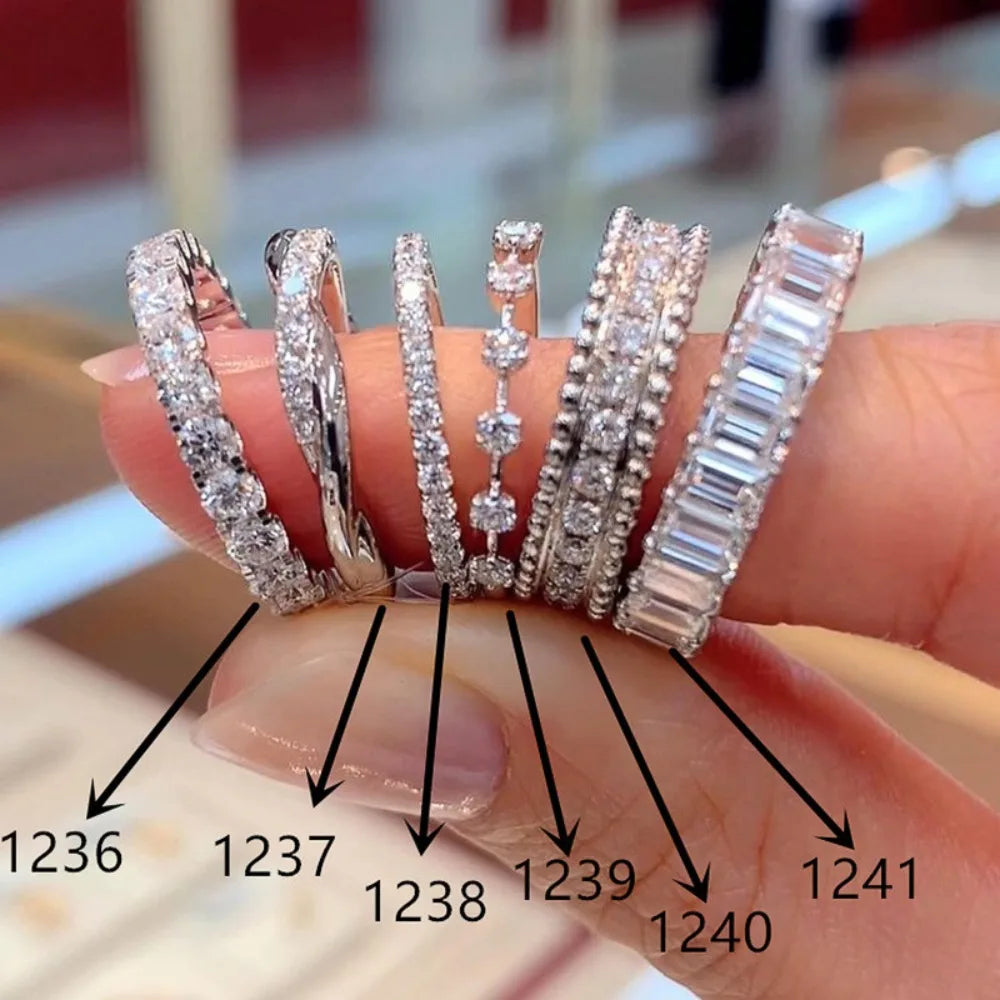 Exquisite Luxury Korean Stainless Steel Rings Korean