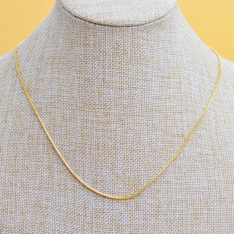 Necklace 24K Gold - Shiny links,