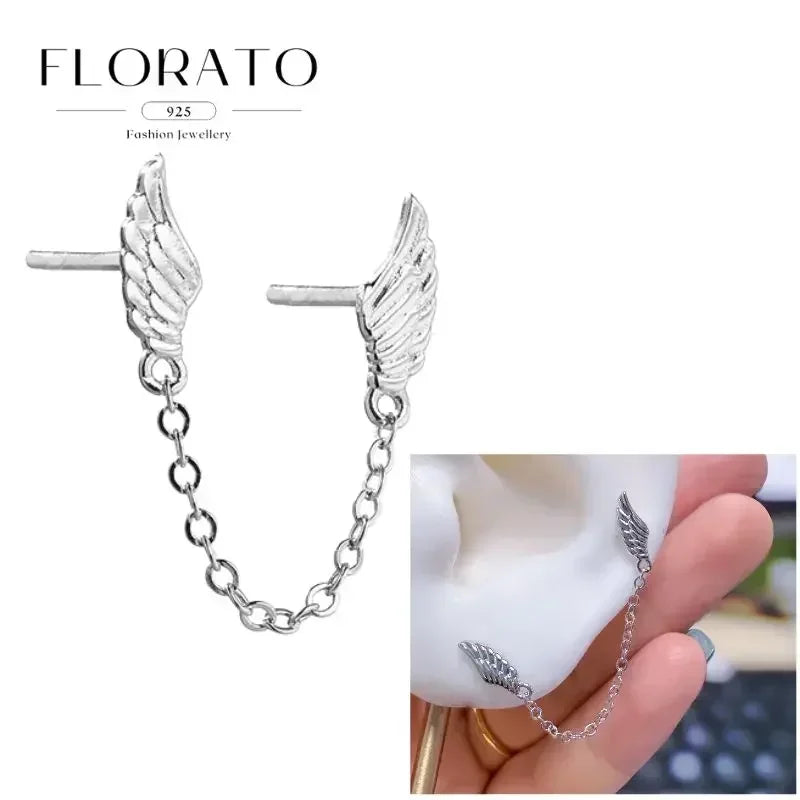 Earrings Chain Tassel Pendant Zircon