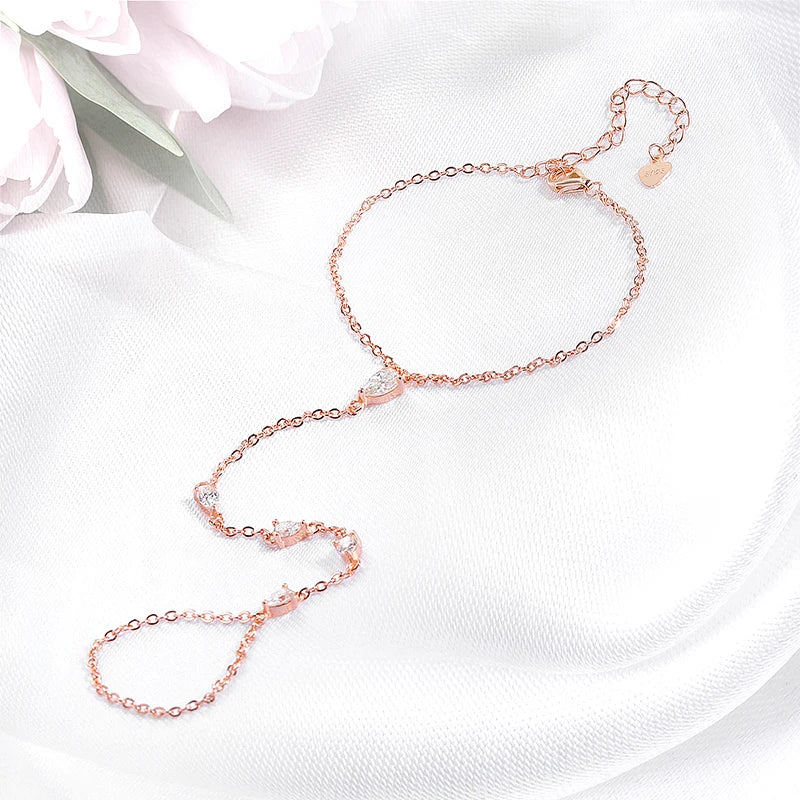 Moissanite Luxury Chain Lab Diamond S925 Sterling Silver Plated 18K Jewelry