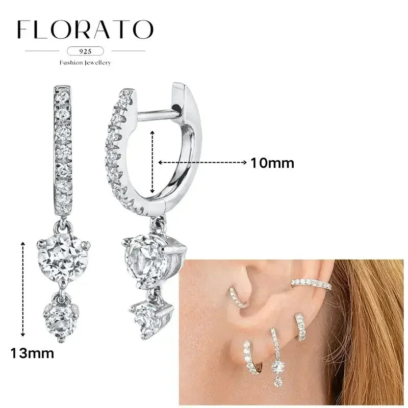 Earrings Chain Tassel Pendant Zircon