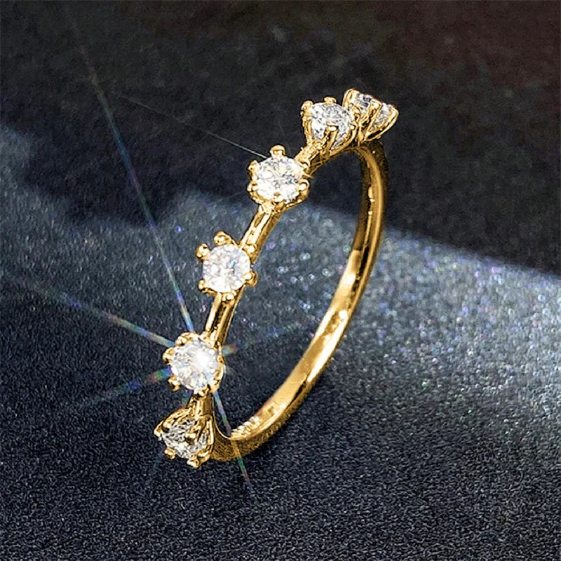 Exquisite Luxury Korean Stainless Steel Rings Korean