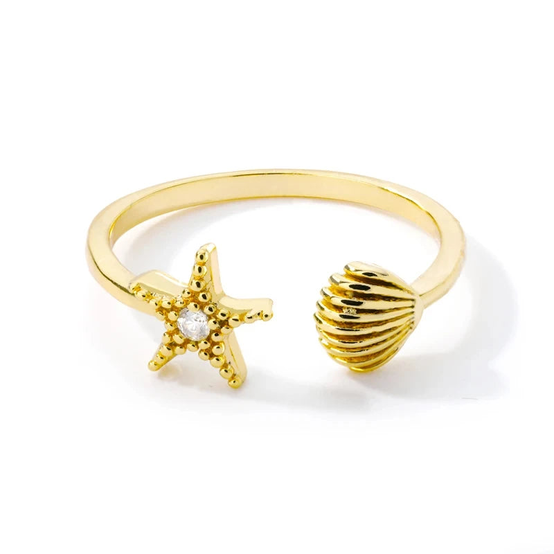 Stainless Steel Lotus Flower Ring for Women Gold Color Vintage Stone Opal Oval