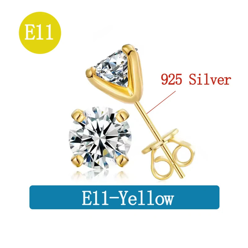 Various Styles Moissanite Earring for Women Original 925 Sterling Silver Jewelry Eye-catching Women's Moissanite Diamond Earring