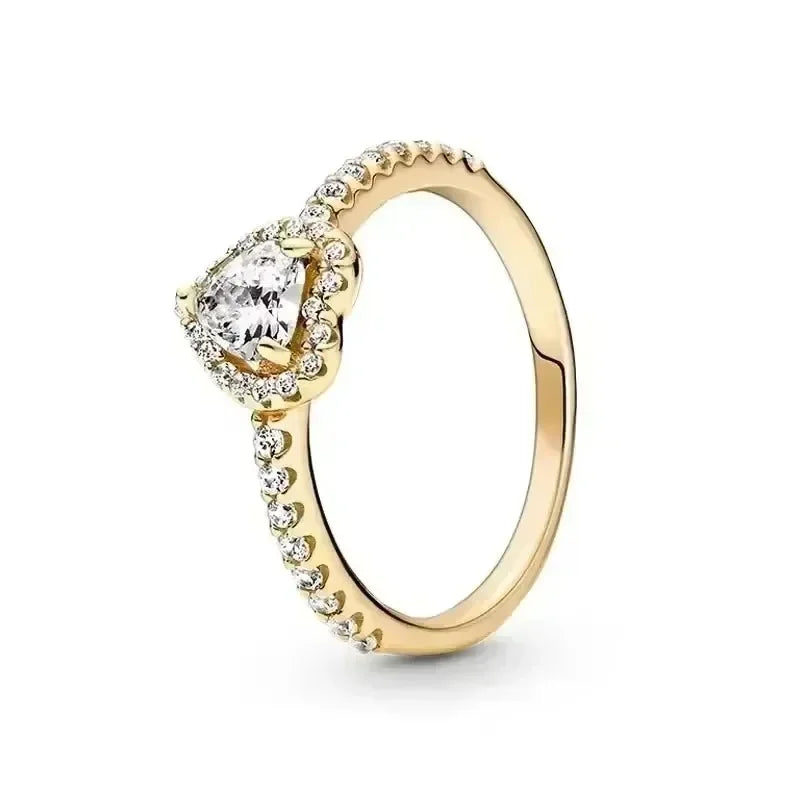 925 sterling silver exquisite gold series ring