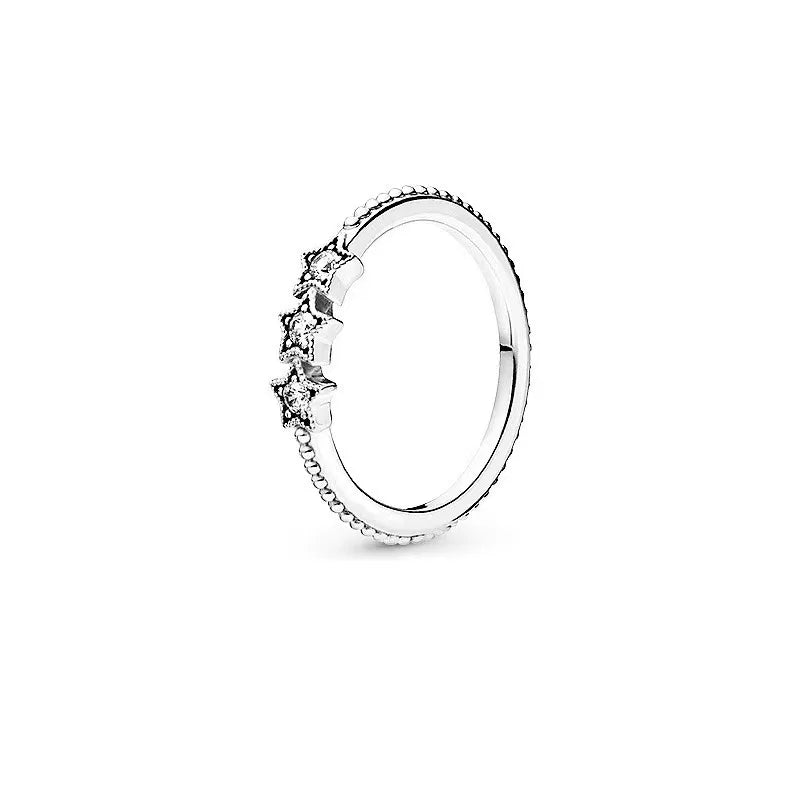 925 Sterling Silver Red Luminous firefly Heart Stone Snowflake Daisy