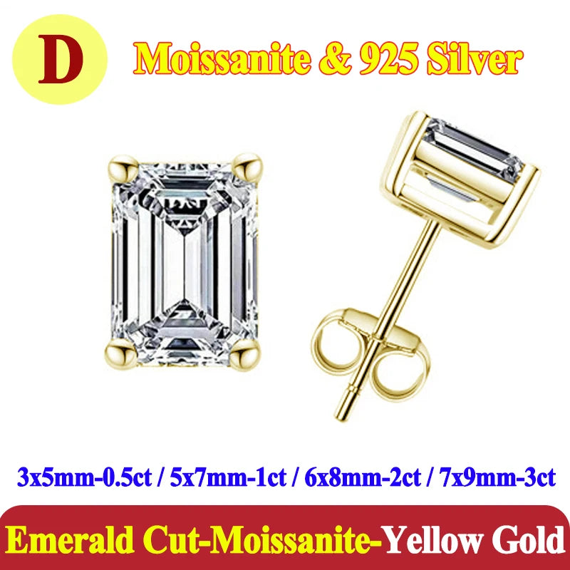 Luxury 0.5-3 Carats Marquise Heart Pear Moissanite Women Diamond Earring