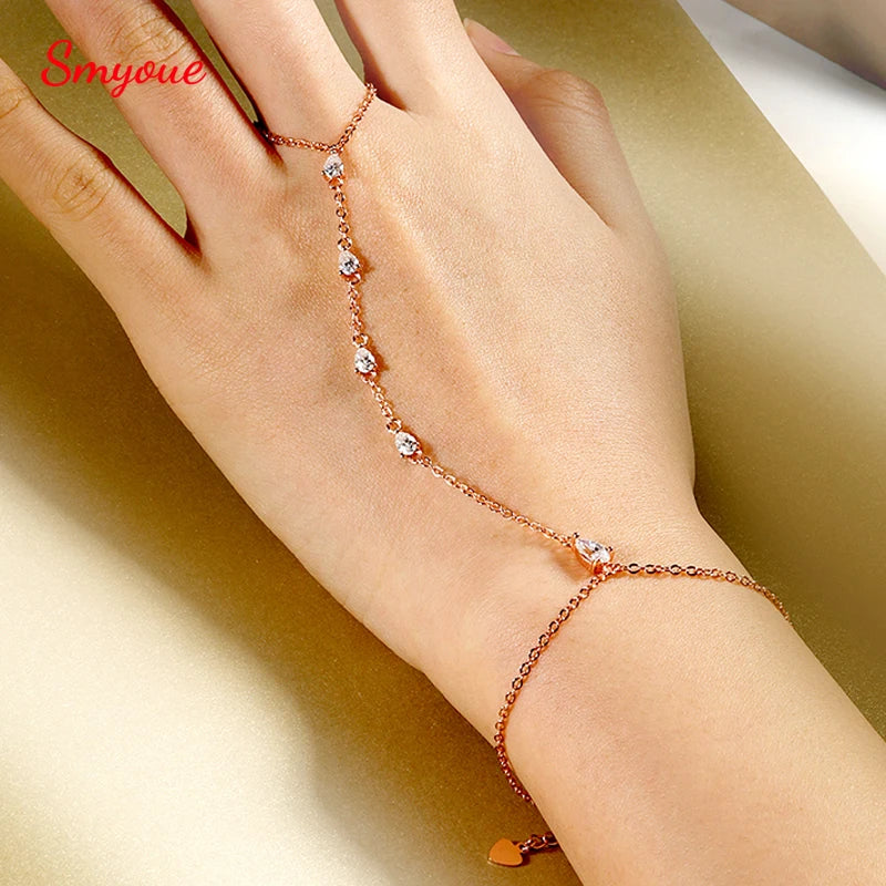 Moissanite Luxury Chain Lab Diamond S925 Sterling Silver Plated 18K Jewelry