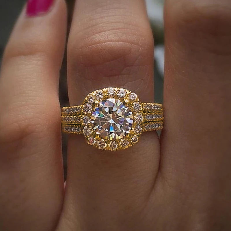 Silver Color ring Cubic zirconia