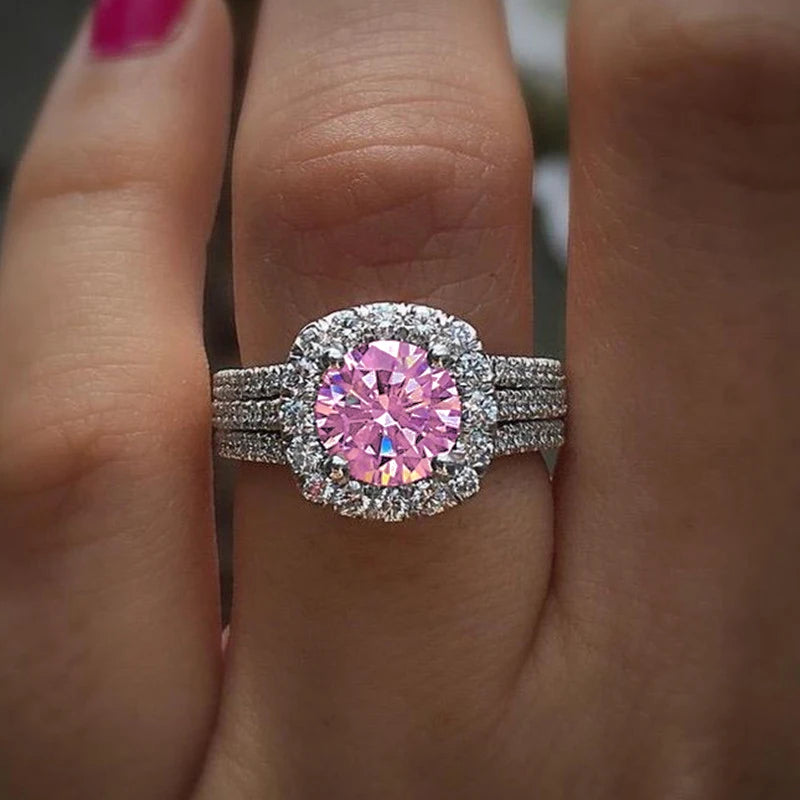 Silver Color ring Cubic zirconia