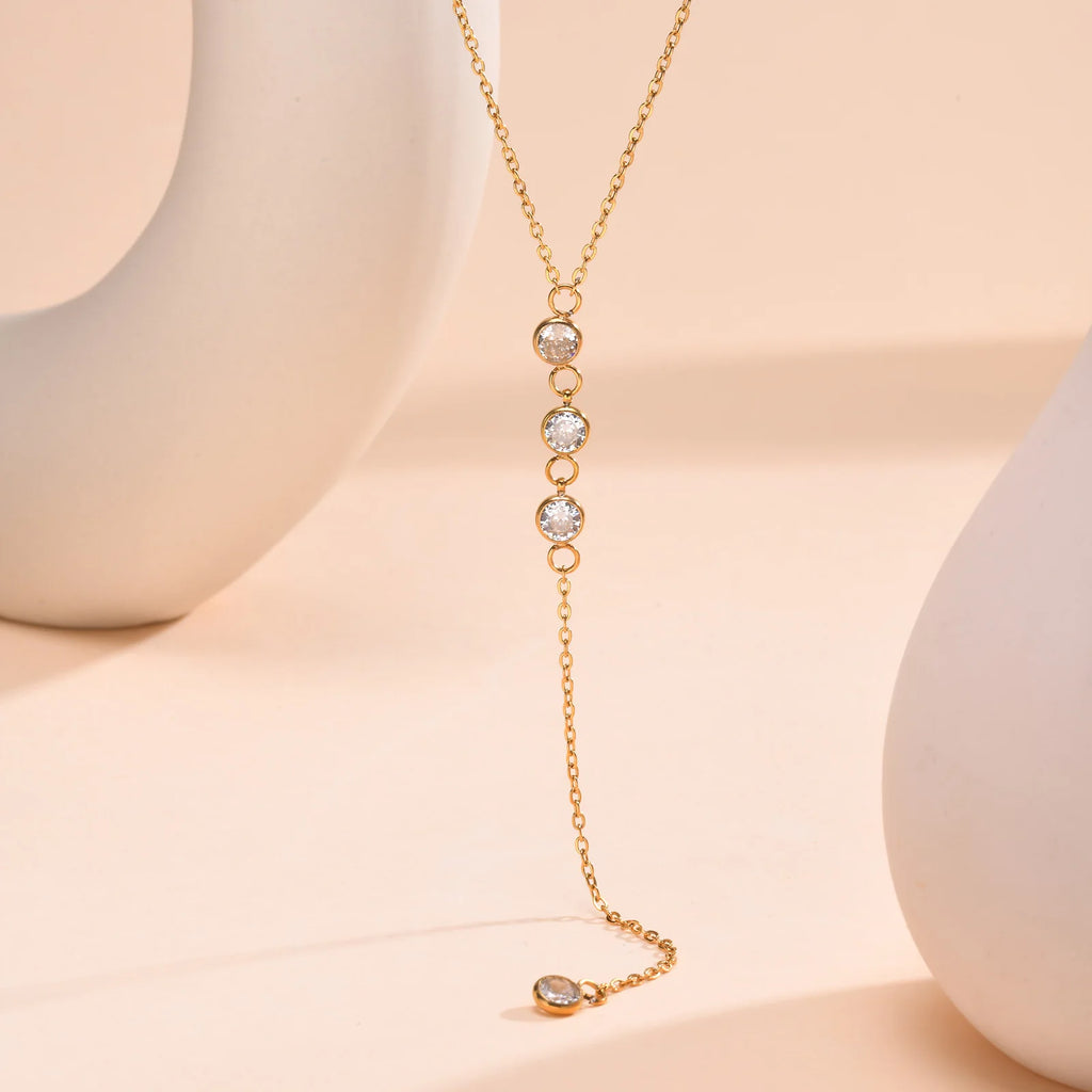18k Gold Plated Y Lariat
