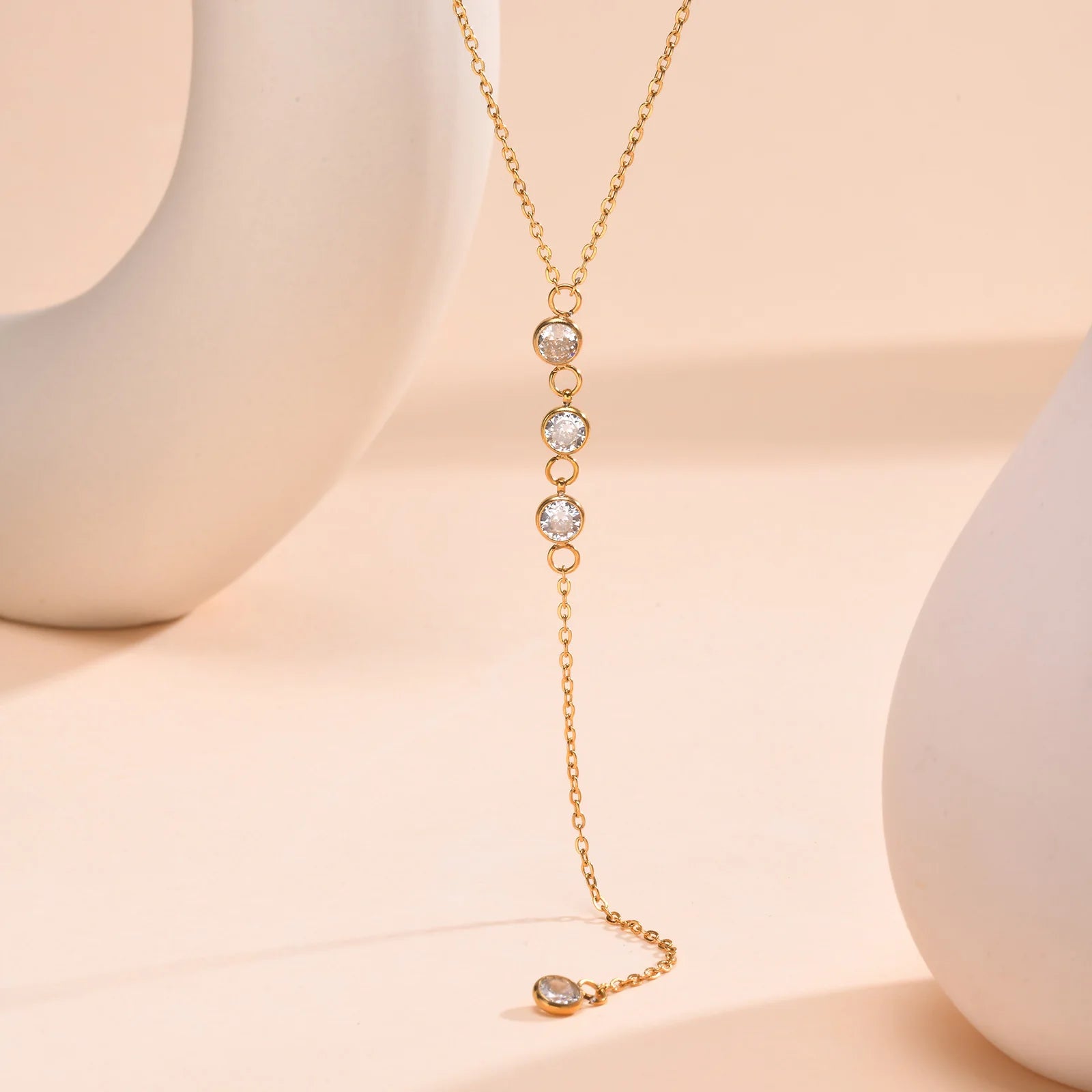 18k Gold Plated Y Lariat