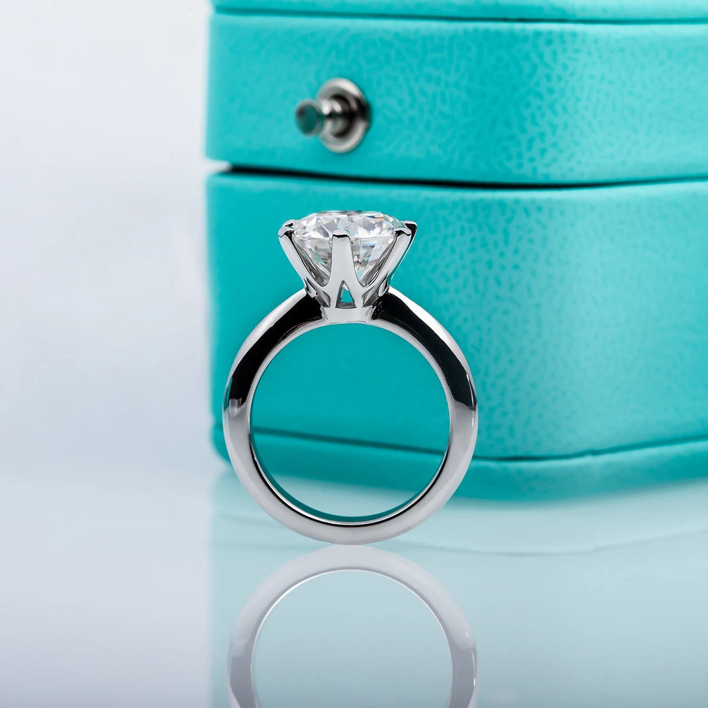 1‑5CT D Color VVS1 Moissanite Ring