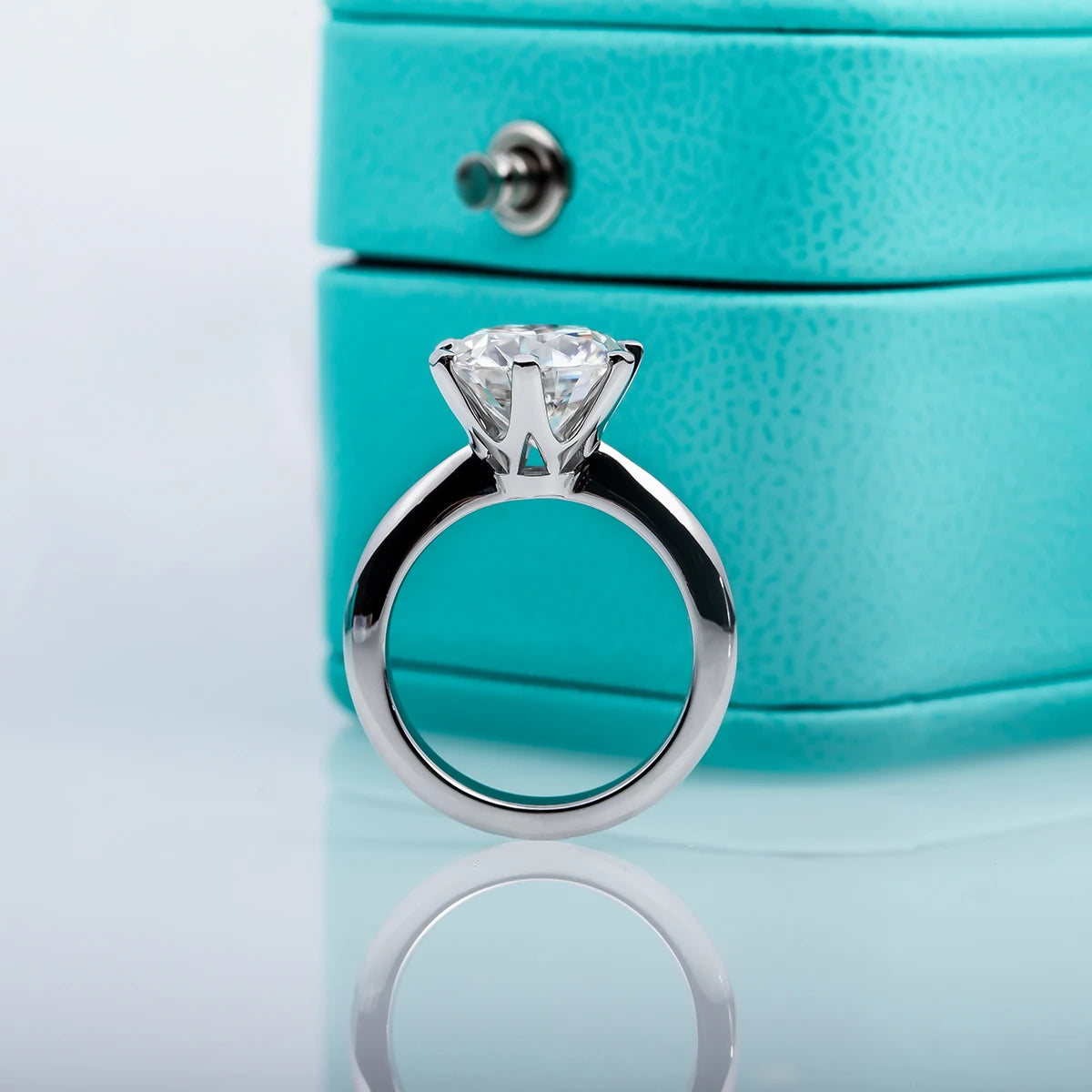 1‑5CT D Color VVS1 Moissanite Ring
