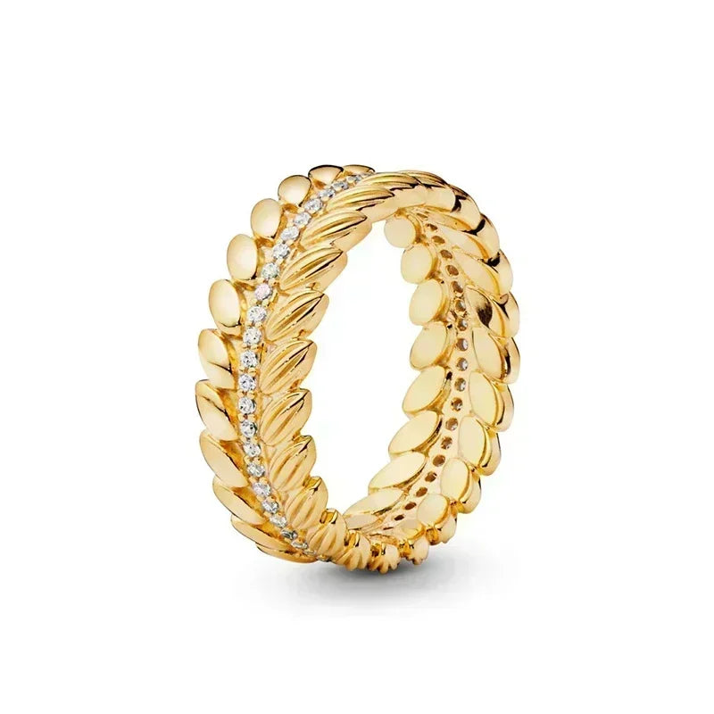925 sterling silver exquisite gold series ring