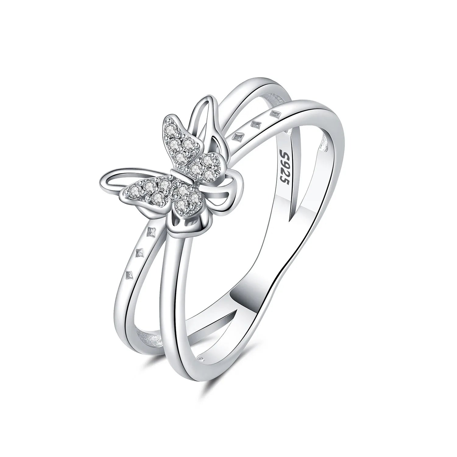 Original 925 Sterling Silver Simple Colorful Zircon