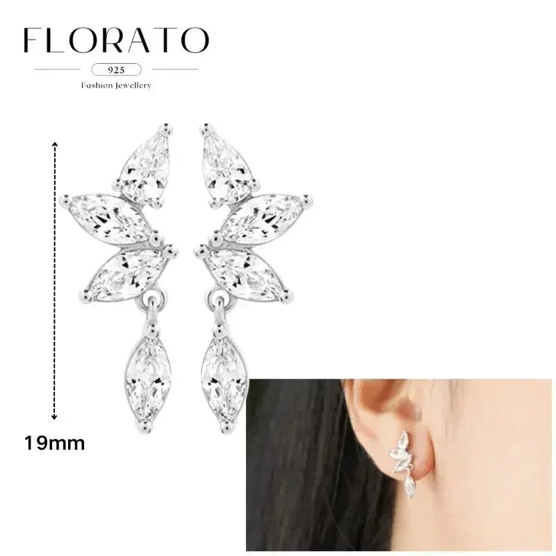 Earrings Chain Tassel Pendant Zircon