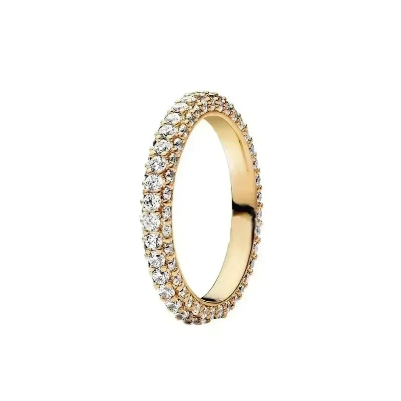 925 sterling silver exquisite gold series ring