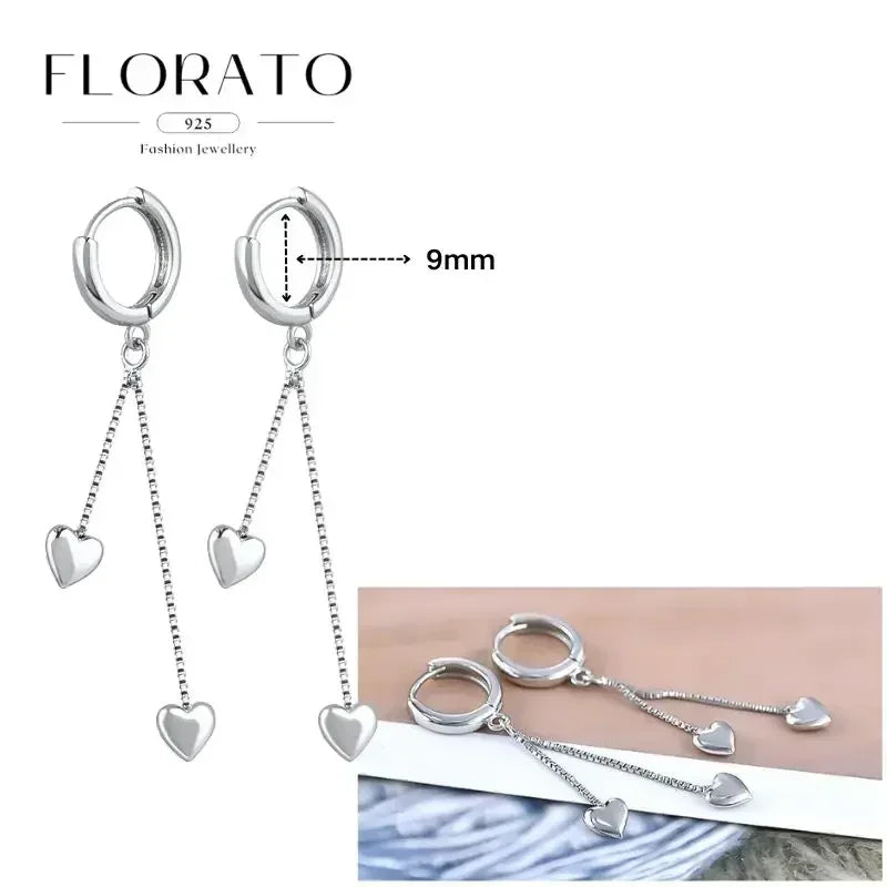 Earrings Chain Tassel Pendant Zircon