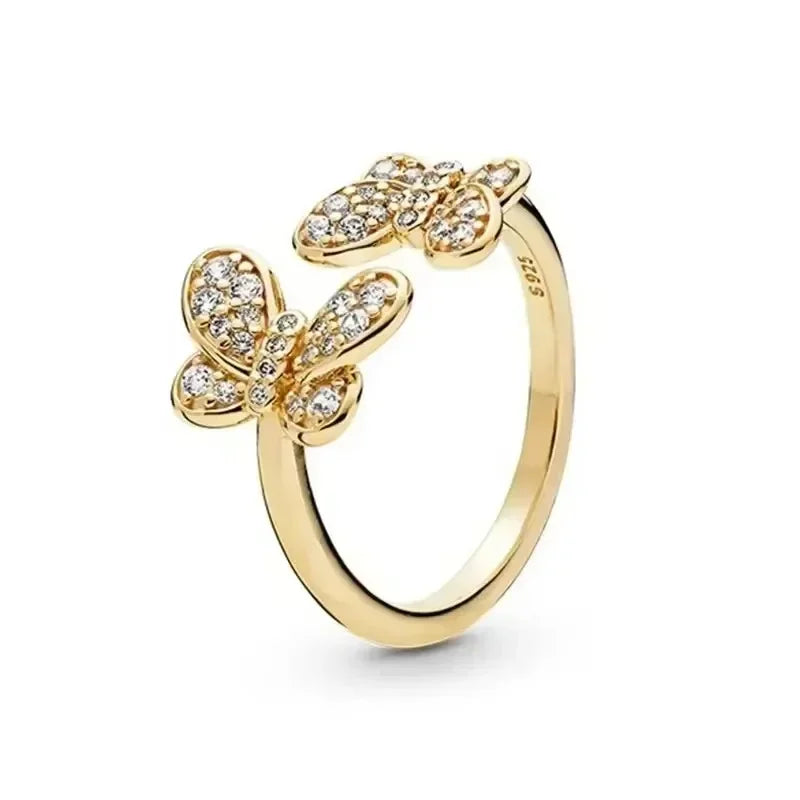 925 sterling silver exquisite gold series ring