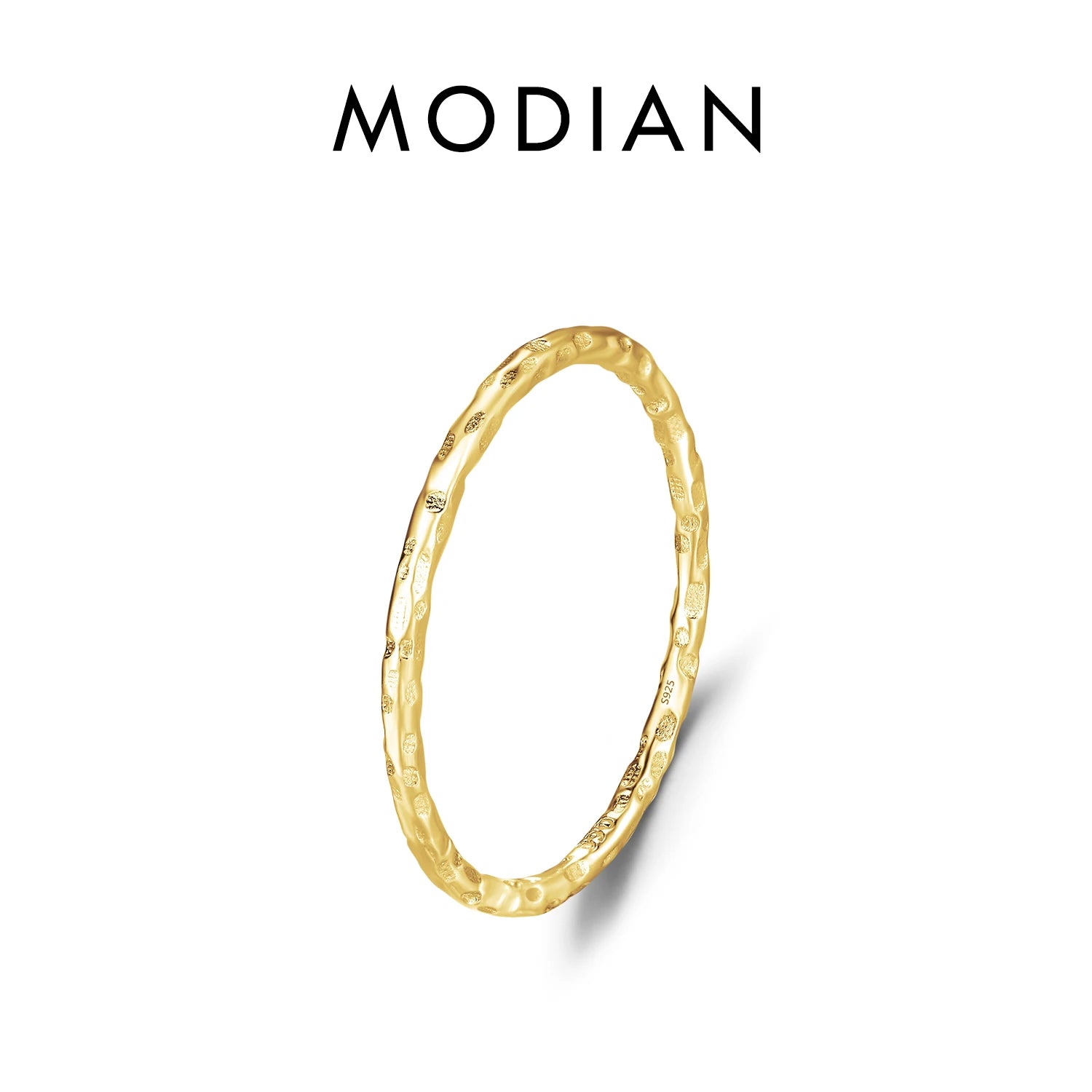 Sterling Silver Stackable Ring Classic Wave Geometric
