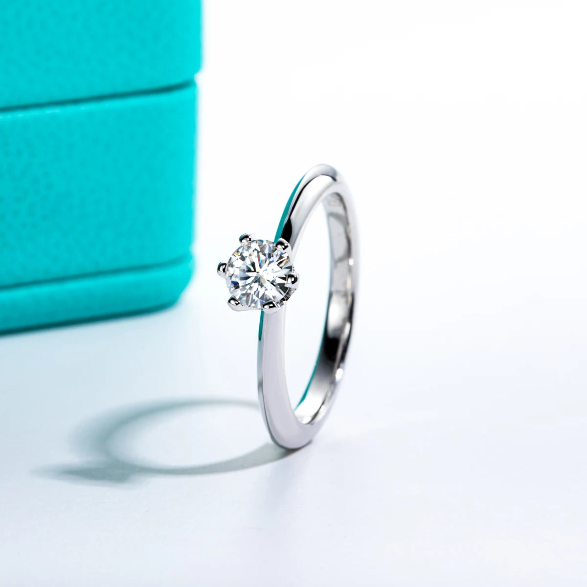 1‑5CT D Color VVS1 Moissanite Ring