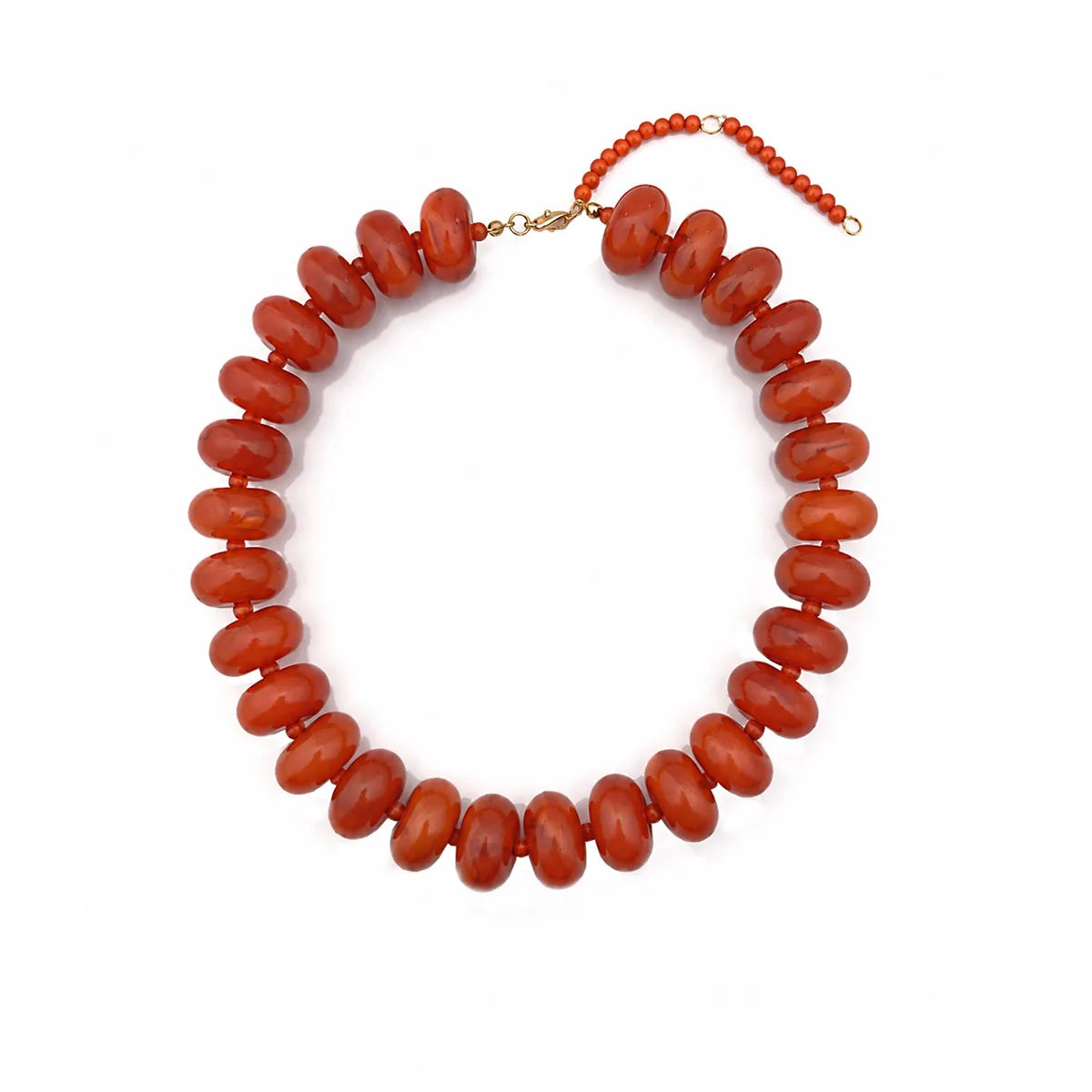 Bohemian Fashion Casual Dopamine Resin Bead Necklace Charms Chunky