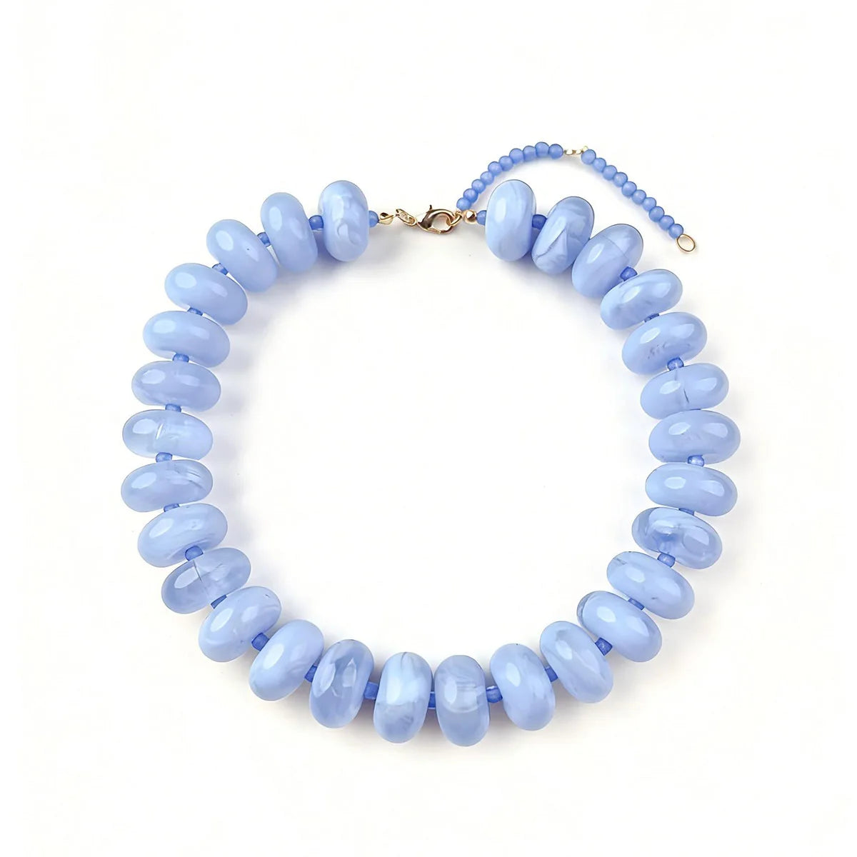 Bohemian Fashion Casual Dopamine Resin Bead Necklace Charms Chunky