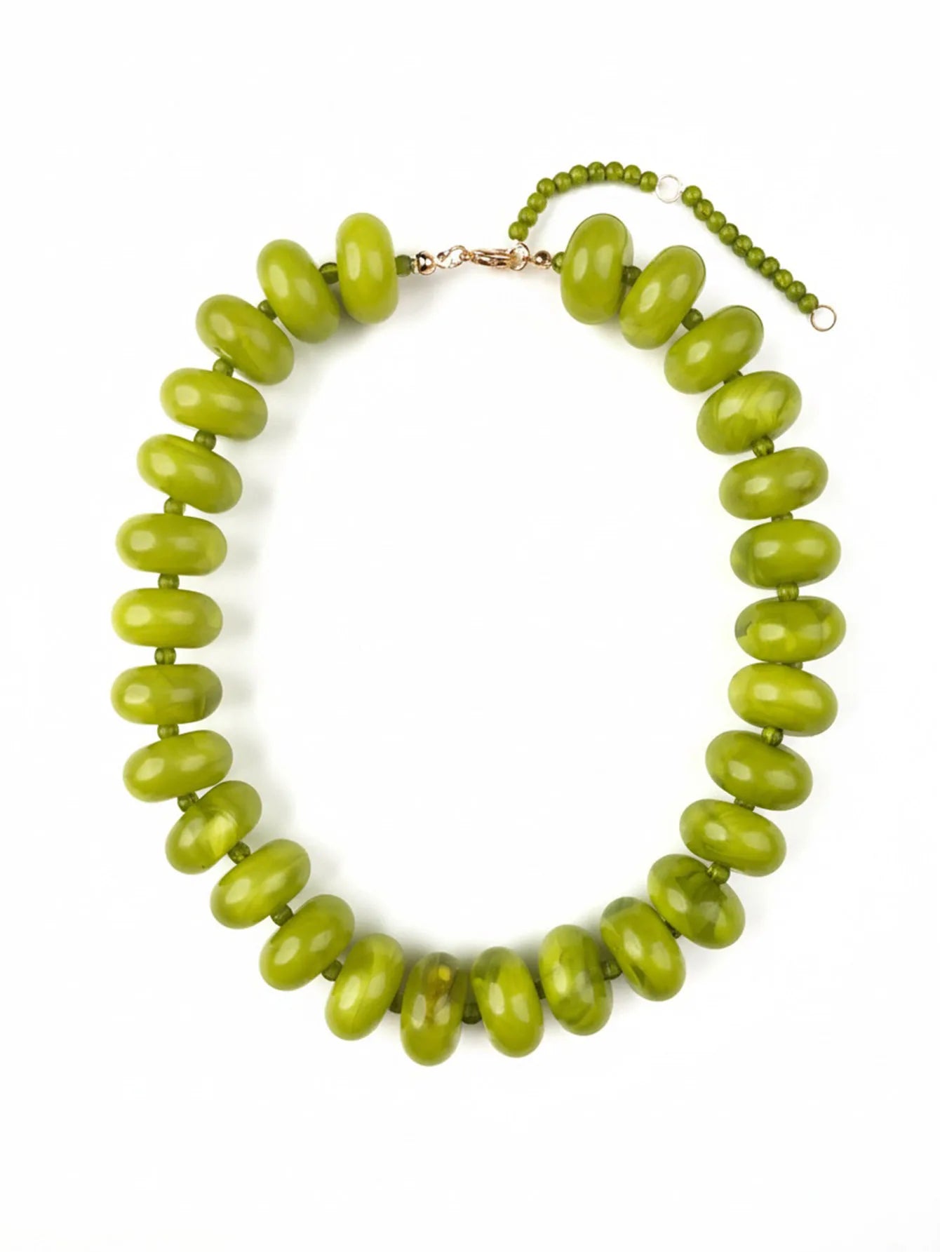 Bohemian Fashion Casual Dopamine Resin Bead Necklace Charms Chunky