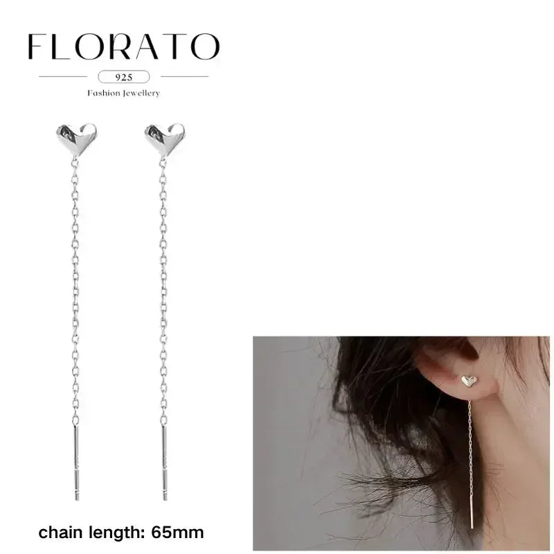 Earrings Chain Tassel Pendant Zircon