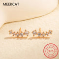 Moissanite Diamond Earrings 925 Sterling Silver Sparkling Stud Earrings