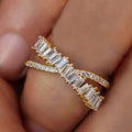 Cross Shape Full Paved Dazzling CZ Stone Exquisite Versatile