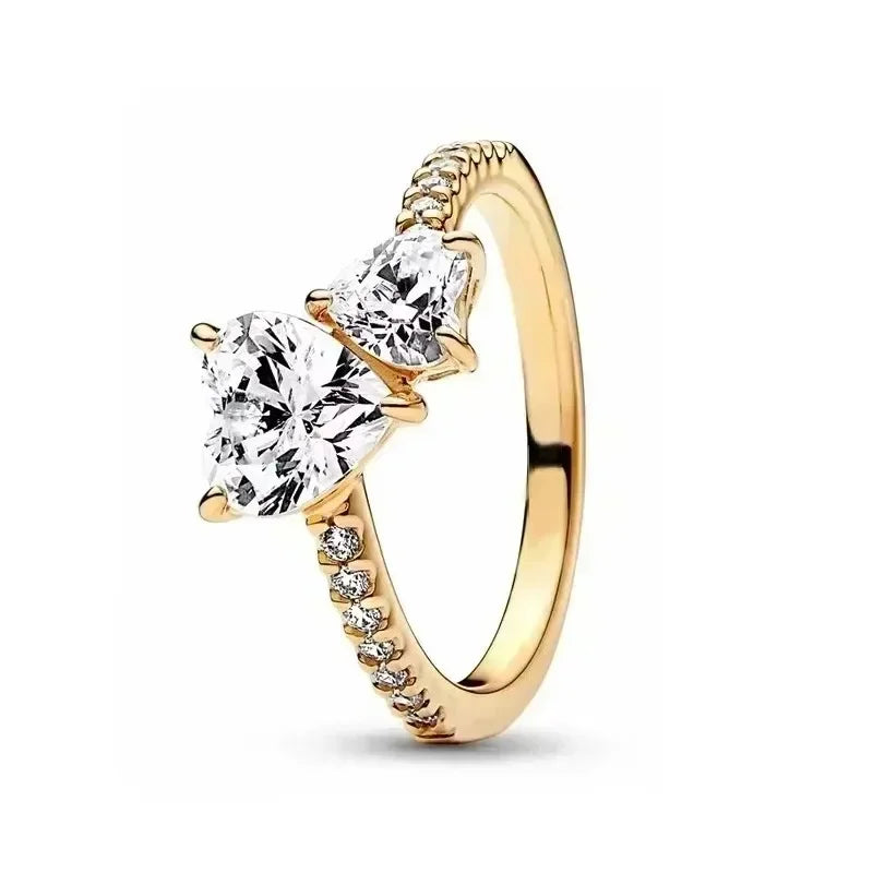 925 sterling silver exquisite gold series ring