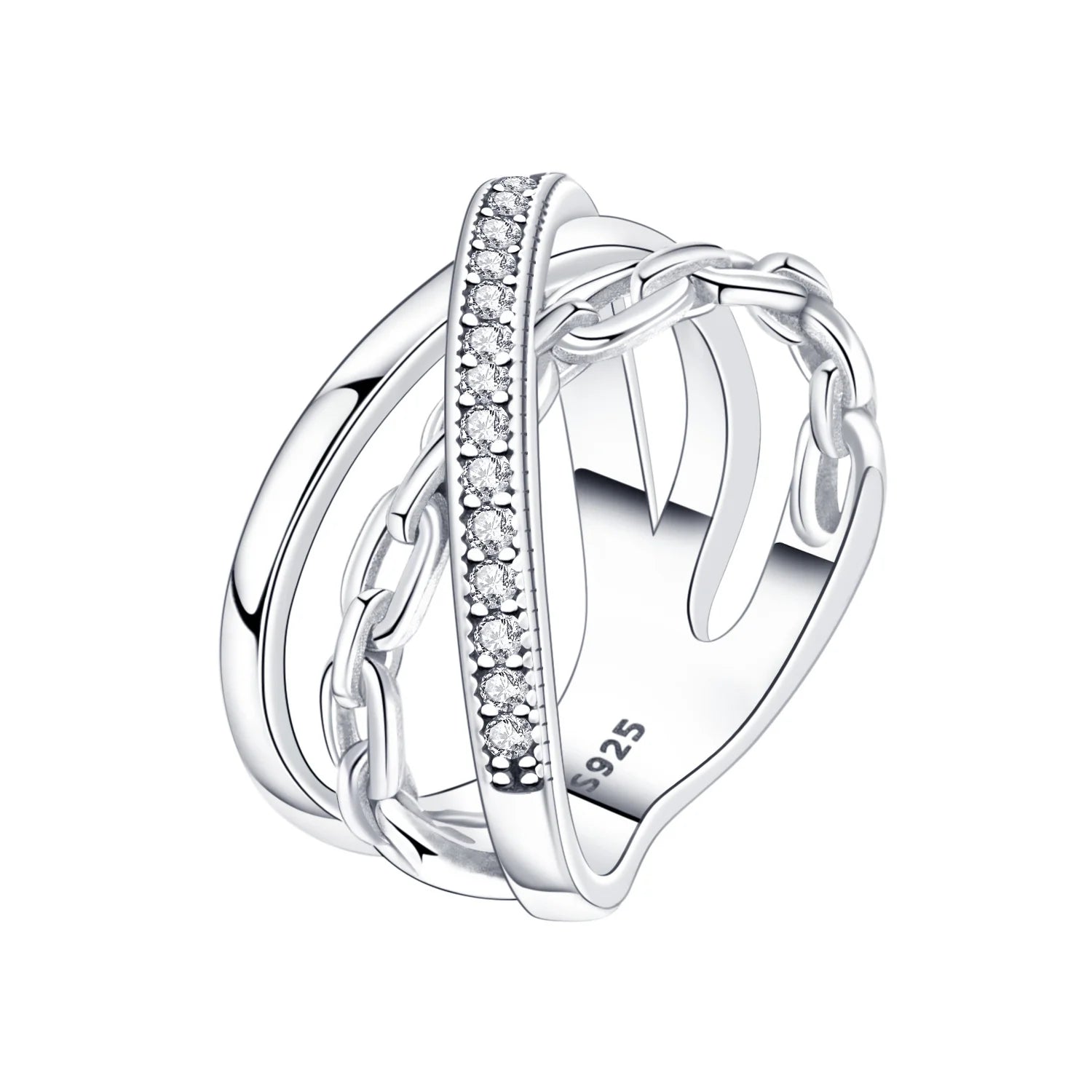Original 925 Sterling Silver Simple Colorful Zircon
