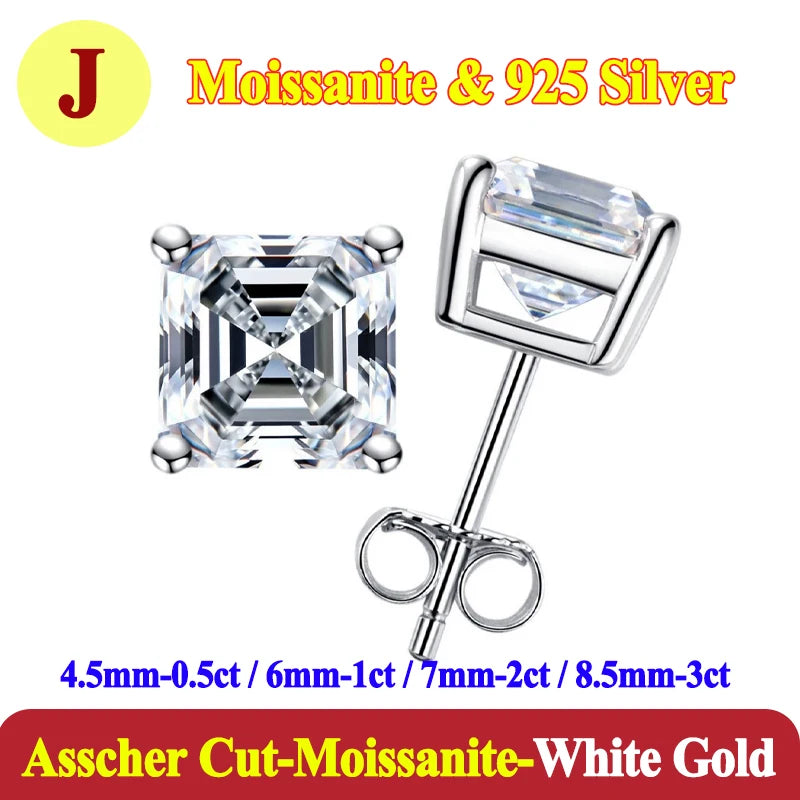 Luxury 0.5-3 Carats Marquise Heart Pear Moissanite Women Diamond Earring