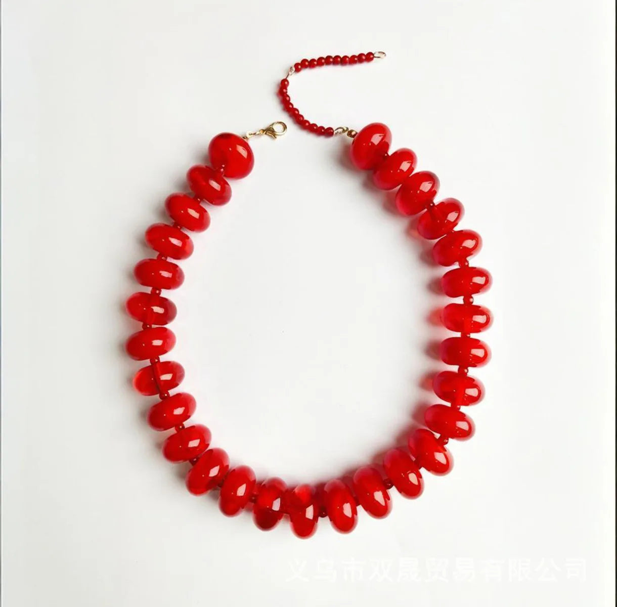 Bohemian Fashion Casual Dopamine Resin Bead Necklace Charms Chunky
