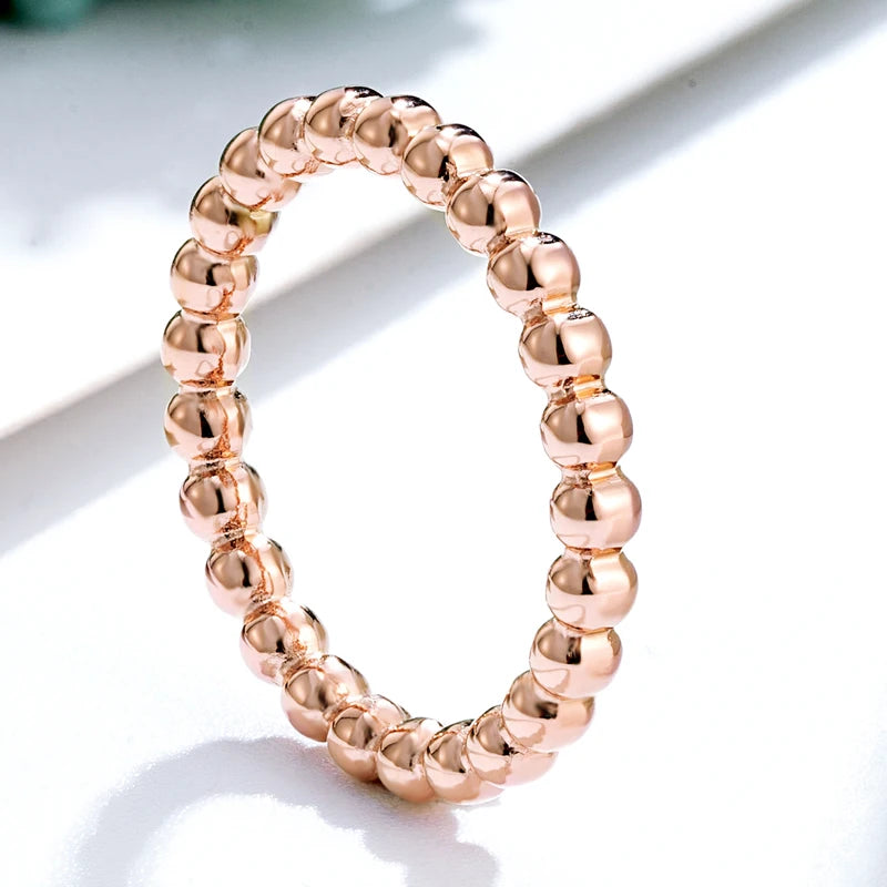 Gold Color Beads Ring For Women