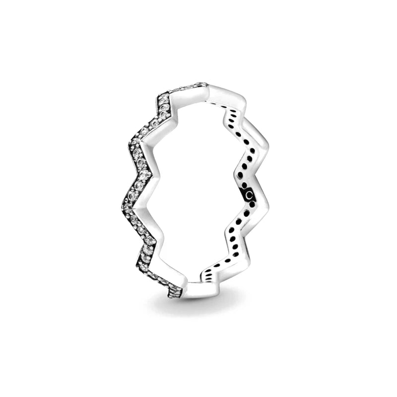 925 Sterling Silver Red Luminous firefly Heart Stone Snowflake Daisy