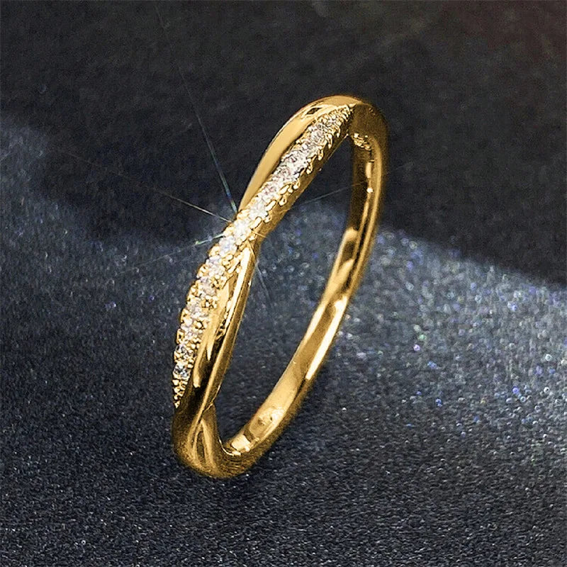 Exquisite Luxury Korean Stainless Steel Rings Korean