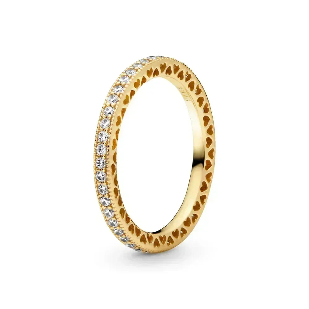 925 sterling silver exquisite gold series ring