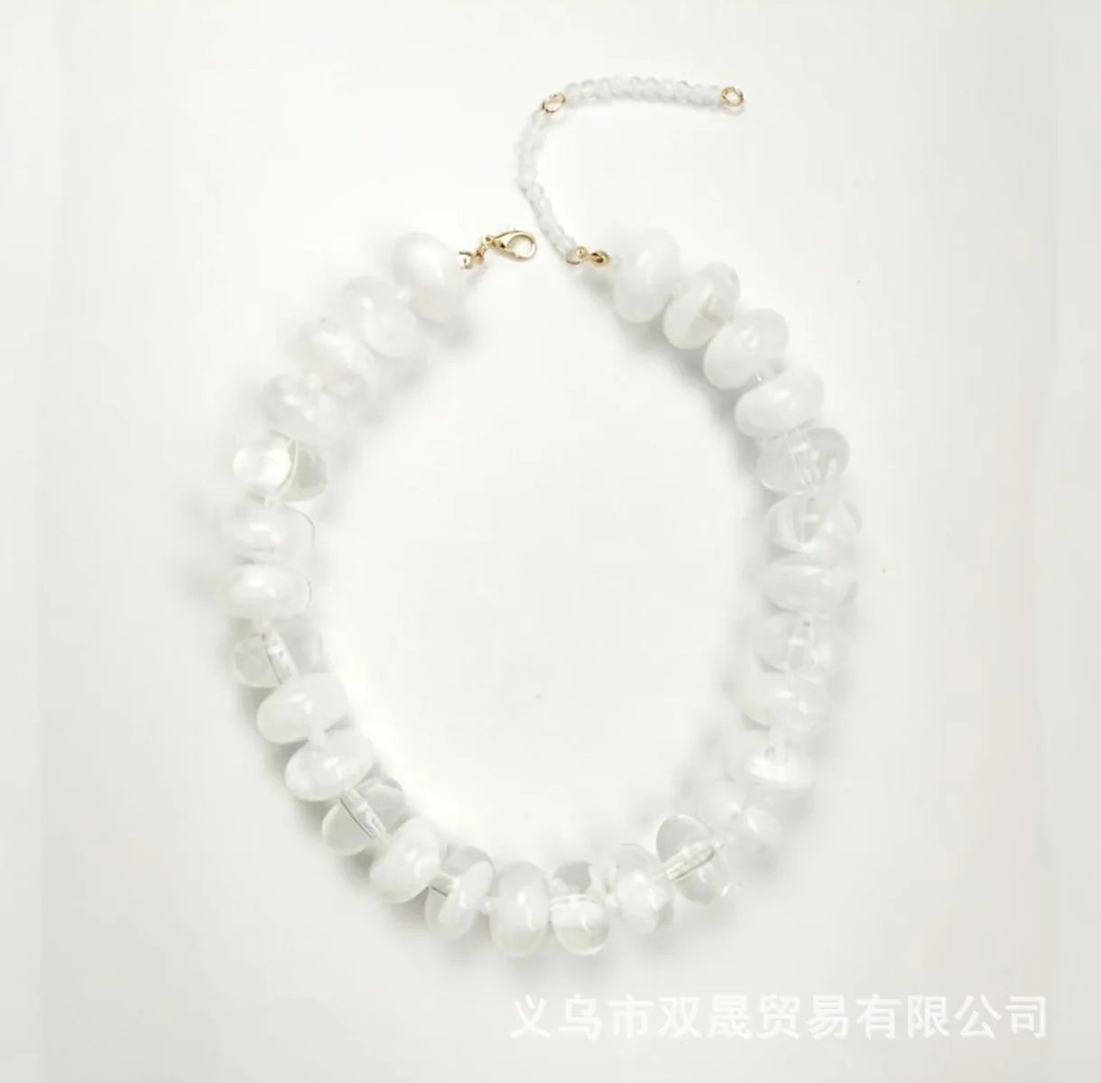 Bohemian Fashion Casual Dopamine Resin Bead Necklace Charms Chunky