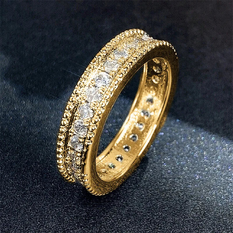 Exquisite Luxury Korean Stainless Steel Rings Korean