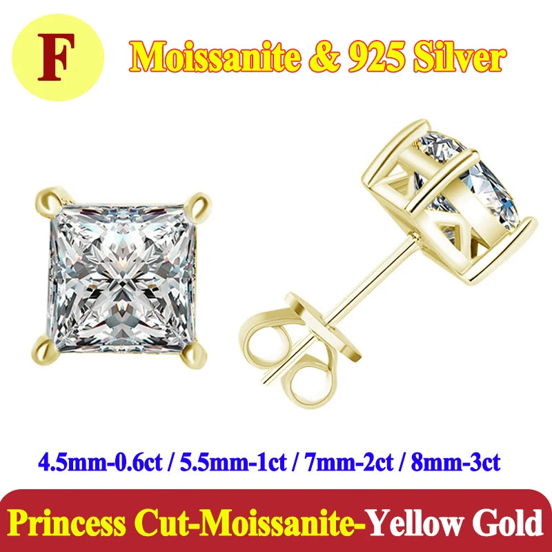 Luxury 0.5-3 Carats Marquise Heart Pear Moissanite Women Diamond Earring