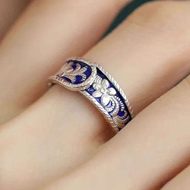 925 Sterling Silver Irregular Ring for Women Geometry Versatile Minimalism