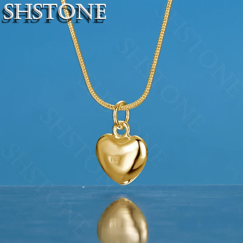 18K Gold Heart Necklace